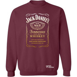 Takeposition Jack Daniels Ανδρικό Φούτερ Μπορντό 332-4012-27