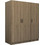 Megapap Τρίφυλλη Ντουλάπα Ρούχων Victoria Καρυδί 150x60x181cm GP100-0081,3