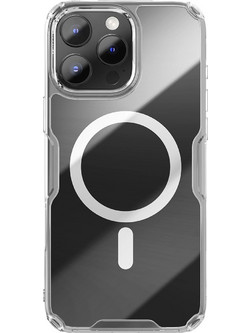 Nillkin Nature Pro Magnetic Back Cover Transparent/White (iPhone 16 Pro)