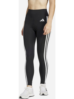 Adidas Optime Essentials 3-Stripes Γυναικείο Κολάν 7/8 Ψηλόμεσο Μαύρο JD6545