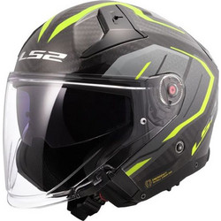 LS2 OF603 Infinity II Carbon Urus Yellow Grey Κράνος Μηχανής Jet 1300gr