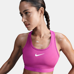 Nike Swoosh Αθλητικό Μπουστάκι με Υψηλή Στήριξη Φούξια DX6815-518