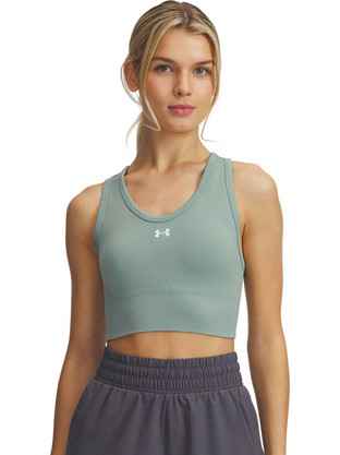 Under Armour Vanish Seamless Αθλητικό Μπουστάκι με Μέτρια Στήριξη & Αφαιρούμενη Ενίσχυση Πράσινο Mint 1384419-348