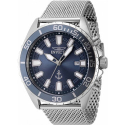 Invicta Ocean Voyage Ανδρικό Ρολόι με Ασημί Μεταλλικό Μπρασελέ 46270