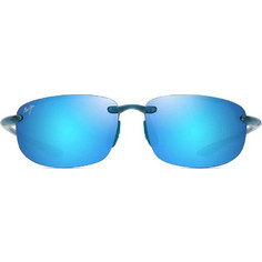 Maui Jim B407-03 Ανδρικά Γυαλιά Ηλίου Ορθογώνια Κοκάλινα Μπλε με Μπλε Φακό