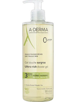 A-Derma Ultra Rich Αφρόλουτρο σε Gel για Ξηρό Δέρμα Pump 500ml