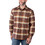 Carhartt Ανδρικό Πουκάμισο Βαμβακερό Καρό Μακρυμάνικο Κανονική Γραμμή Καφέ 105945-B57