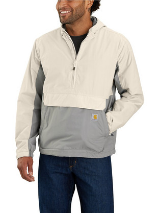 Carhartt Ανδρικό Μπουφάν Pullover Αδιάβροχο Γκρι 105749-W18