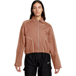 Nike Sportswear Woven Γυναικεία Ζακέτα Φούτερ Κοντή με Φερμουάρ Rusted FN1940-212