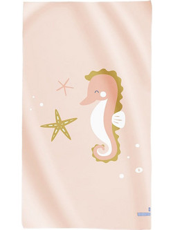 Saro Seahorse Παιδική Πετσέτα Θαλάσσης Microfiber Ροζ 90x160cm 64303