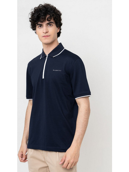 Bugatti Stripe Ανδρική Μπλούζα Polo Κοντομάνικη Navy Μπλε 8150-75033C-390