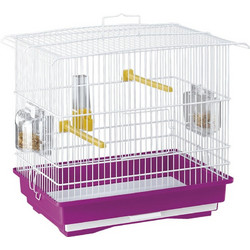 Ferplast Giusy Κλουβί Πτηνών Λευκό Μωβ 39x26x37cm
