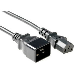 Intronics AK5026 Προέκταση Καλωδίου Τροφοδοσίας IEC C13 to IEC C20 2m