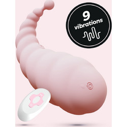 Crushious Cocoon Vibrating Egg Δονητής Egg για Ζευγάρια με Τηλεχειριστήριο 8.5cm Ροζ