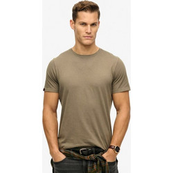 Superdry Classic Ανδρικό Αθλητικό T-Shirt Καφέ M1012226A-C6Z