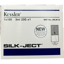 Kessler Silk-Ject Σύριγγες 3ml με Βελόνα 23G 25mm 100τμχ