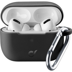 Cellular Line Bounce Θήκη Σιλικόνης με Γάντζο για Apple AirPods Pro 1 Μαύρη