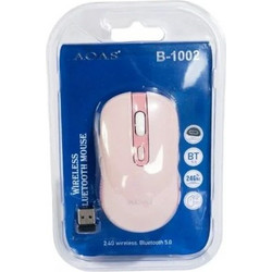 AOAS B-1002 Ασύρματο Bluetooth Ποντίκι Pink