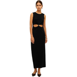 Vero Moda Midi Καλοκαιρινό Καθημερινό Φόρεμα Μαύρο 10327497