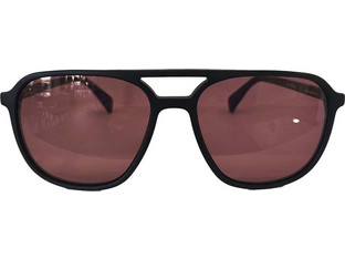 Ross & Brown LOS ANGELES 112 Ανδρικά Γυαλιά Ηλίου Aviator Κοκάλινα Μαύρα με Καφέ Φακό