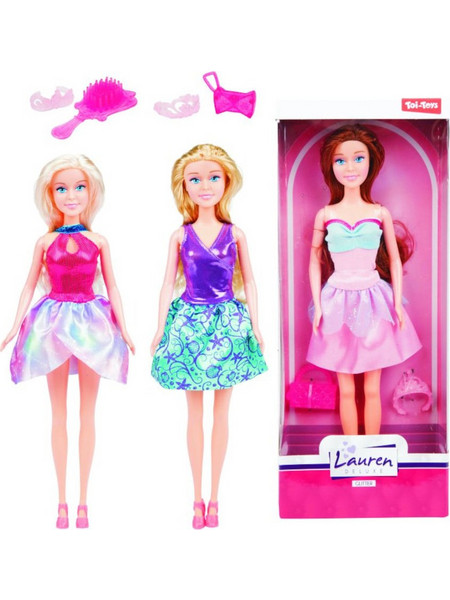 Toi-Toys Lauren Miss Glitter Κούκλα με Αξεσουάρ Διάφορα Σχέδια