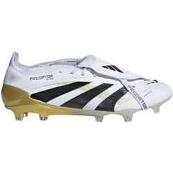Adidas Predator Elite Fold-Over FG JI1095 Ποδοσφαιρικά Παπούτσια με Τάπες Λευκά Χρυσά