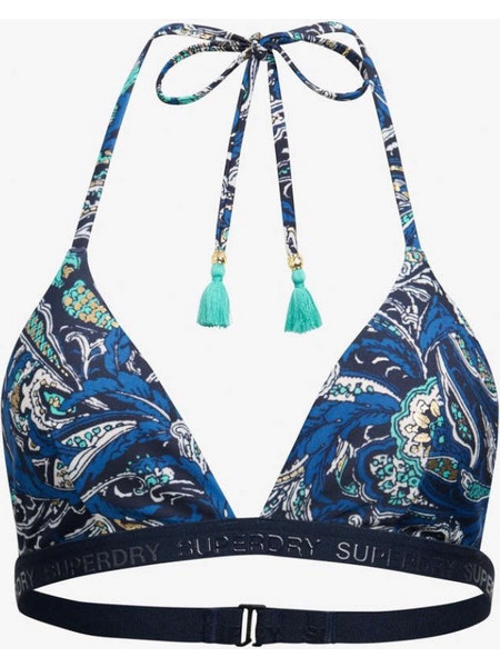 Superdry Bikini Top Τριγωνάκι Μπλε W3010450A