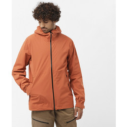 Salomon Ανδρικό Μπουφάν Χειμωνιάτικο Softshell Πορτοκαλί LC2211500