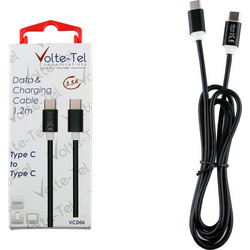 Volte-Tel VCD06 USB-C to USB-C 1.2m Black 5205308178856
