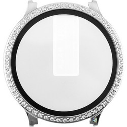 Volte-Tel Strass Πλαστική Θήκη Tempered Glass για Samsung Galaxy Watch 7 40mm Ασημί