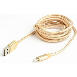 Gembird Braided USB-A to Lightning Cable 1.8m Golden CCB-MUSB2B-AMLM-6-G