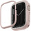Uniq Moduo Πλαστική Θήκη για Apple Watch 4 / 5 / 6 / 7 / 8 / 9 / SE 44 / 45mm Λευκή Ροζ