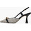 Mortoglou Γόβες Slingback Δερμάτινες με Λεπτό Ψηλό Τακούνι Μαύρες Λευκές 2548.73892