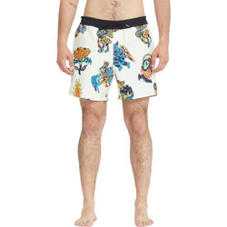 Volcom Ανδρικό Μαγιό Σορτς με Σχέδια Λευκό A2512504-LBG
