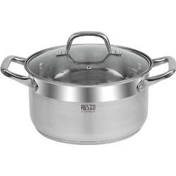 Resto Kitchenware Libra Κατσαρόλα Ανοιξείδωτη Αντικολλητική Επίστρωση 22cm 4lt