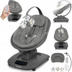 Lionelo Blossom Relax Μωρού Κούνια έως 9kg Γκρι