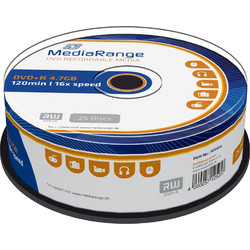MediaRange MR404 Εγγράψιμα DVD+R 16x 4.7GB Cake Box 25τμχ