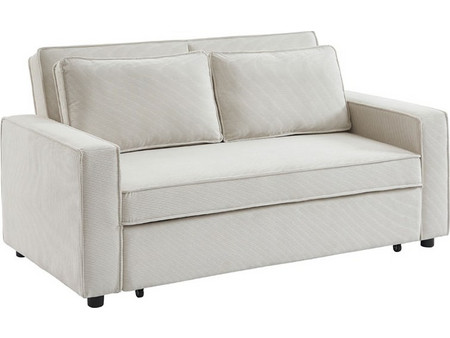 Liberta Cubo Τριθέσιος Καναπές Κρεβάτι Λευκός 172x89x89cm 70-0354