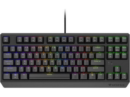 Genesis Thor 230 Μηχανικό Gaming Πληκτρολόγιο TenKeyLess με Outemu Brown Διακόπτες RGB Black