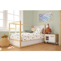 Dimcol Cloudy Bear 581 Βρεφικό Πάπλωμα Κούνιας 160x120cm Λευκό Πράσινο Mint