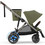 Cybex e-Gazelle Καρότσι για Δίδυμα TPE Moss Green