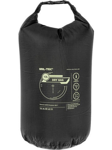 Mil-Tec 13878102 Στεγανός Σάκος Χειρός 13lt Μαύρος
