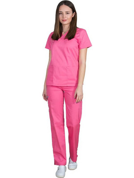 Alezi Classic Fit Γυναικεία Ιατρική Στολή Ροζ