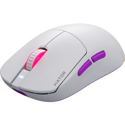 Hator Quasar 3 Ultra Ασύρματο Gaming Ποντίκι RGB 30000 DPI White
