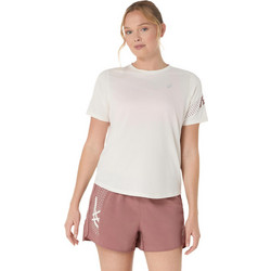 ASICS Icon SS Γυναικείο Αθλητικό T-Shirt Εκρού 2012D177-100