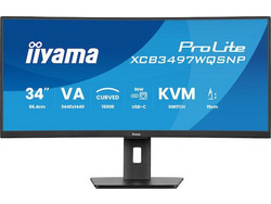 iiyama Prolite XCB3497WQSNP-B1 Ultrawide VA Curved Monitor 34" 3440x1440 QHD 120Hz 0.4ms
