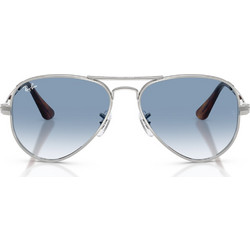 Ray-Ban RB3925 0033F Ανδρικά Γυαλιά Ηλίου Aviator Μεταλλικά Ασημί με Μπλε Φακό