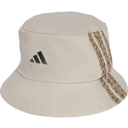 Adidas Καπέλο Bucket Υφασμάτινο Εκρού 3-STRIPES