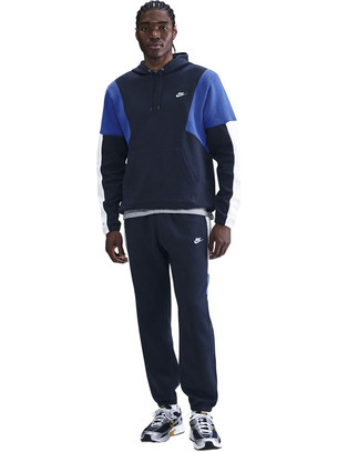 Nike Ανδρικό Σετ Φόρμας Fleece με Λάστιχο Navy Μπλε HV1165-451