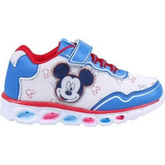 Cerda Mickey Mouse Παιδικά Sneakers με Φωτάκια Λευκά Γαλάζια 2300004988